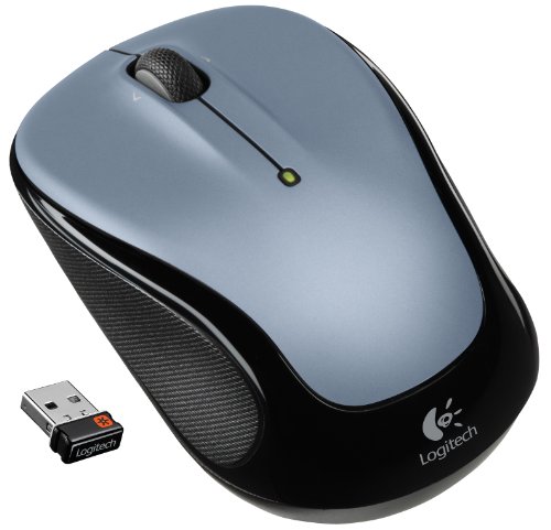 Logitech Wireless Mouse M325 with Designed-For-Web Scrolling – Light Silver (910-002332)