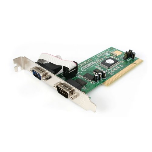 StarTech.com 2 Port PCI RS232 Serial Adapter Card with 16550 UART PCI2S550