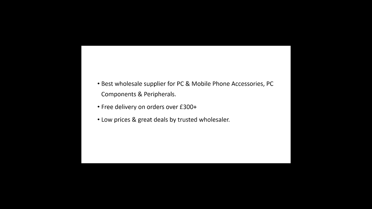 The leading distributor of PC & Mobile Accessories, PC Components, and Peripherals in the UK.